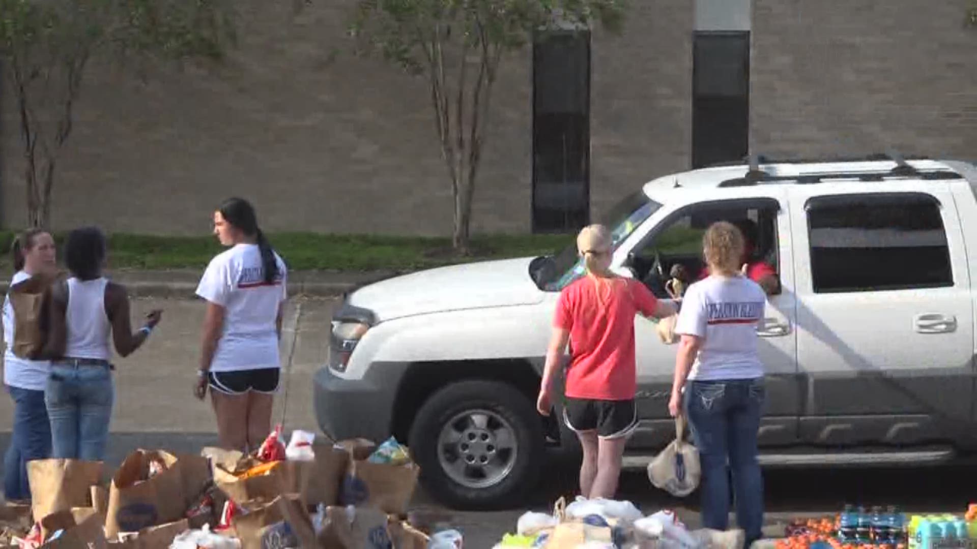 Cathedral Church in Beaumont collected water and supplies for Harvey victims in Southeast Texas