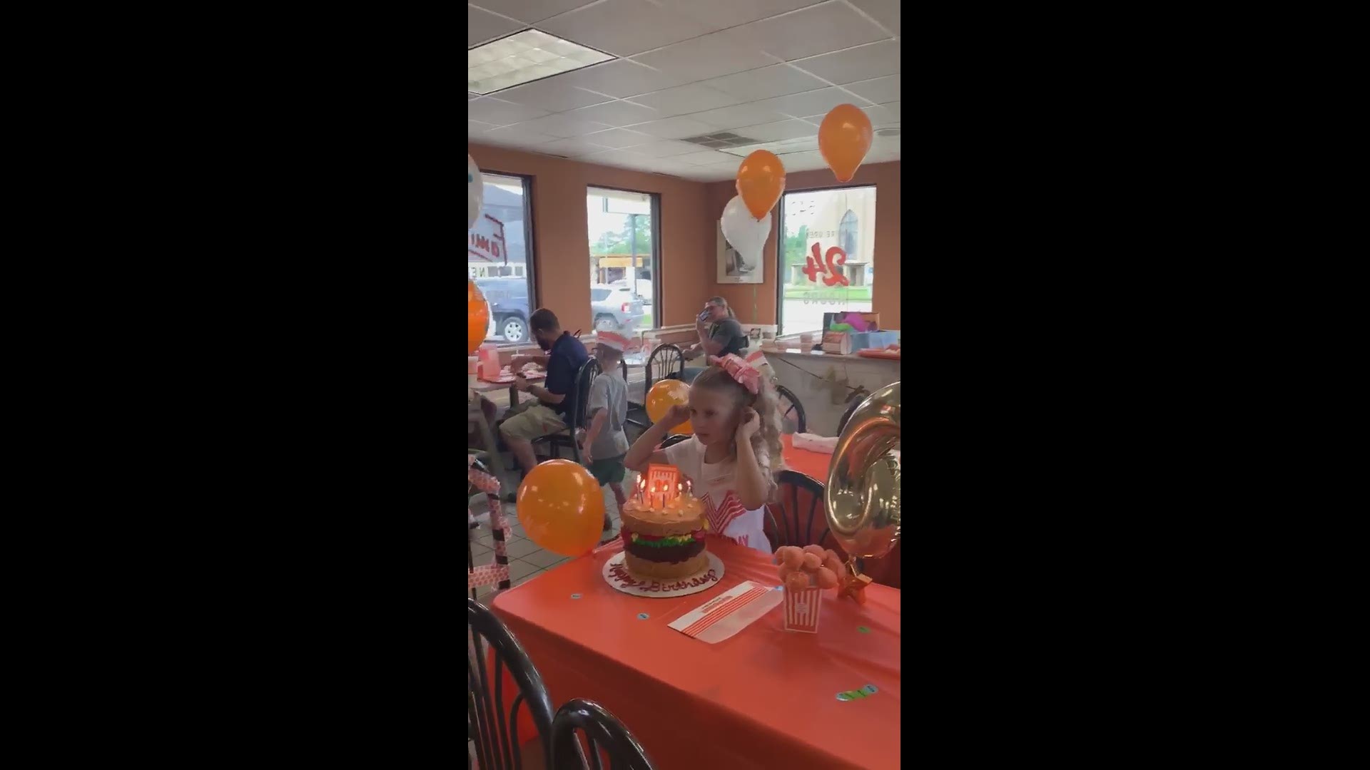 The staff at Whataburger in Vidor helped throw a very special birthday party for Becca on Saturday.