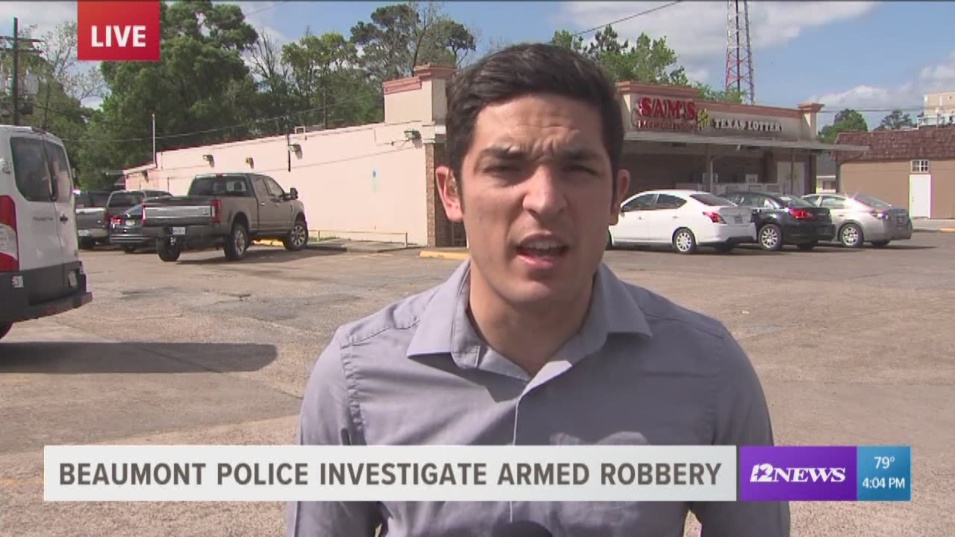 Police investigating armed robbery at Sam's Package Store