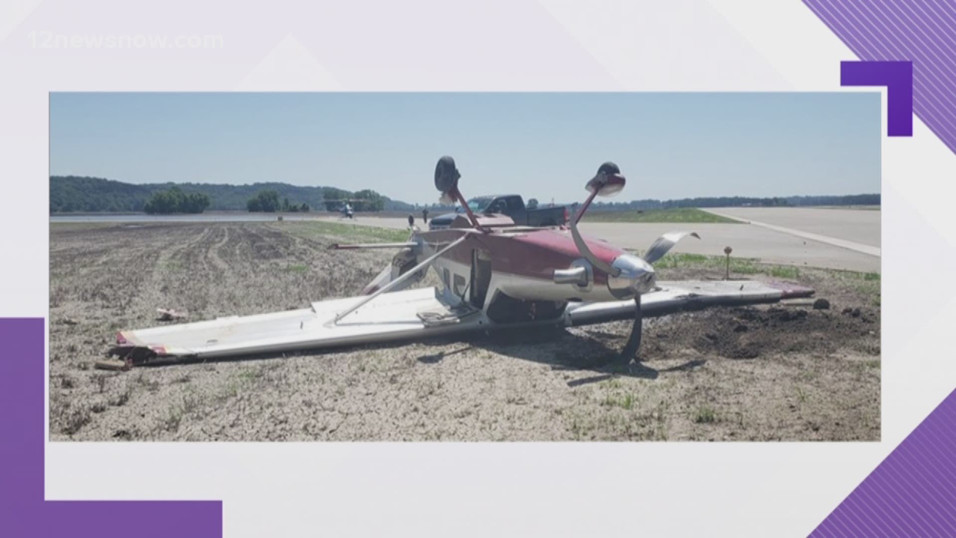 The two deputies were getting ready to transport a prisoner back to Texas when a plane crashed on their runway. The two pulled the pilot from the plane and called for help.