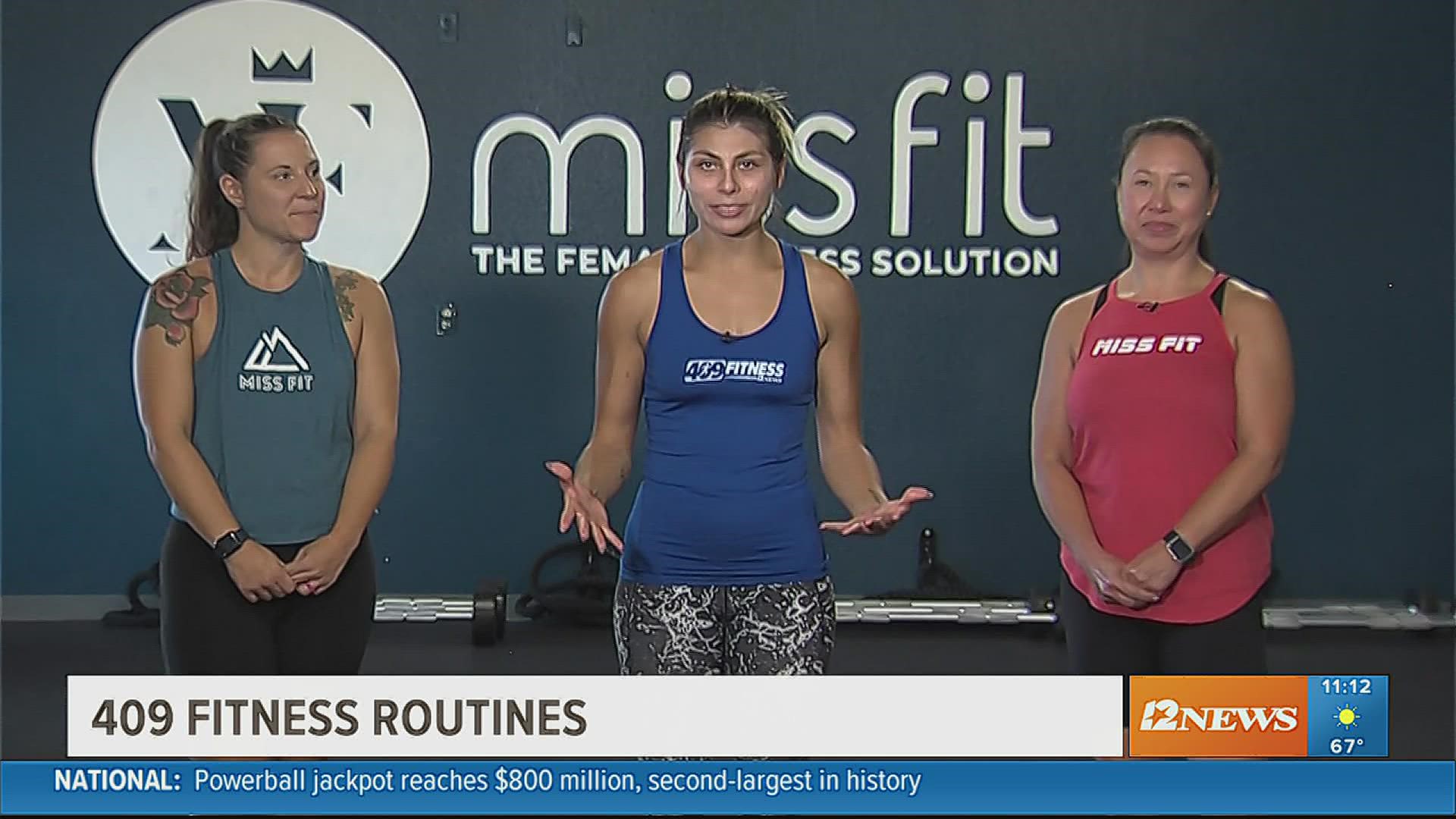 Today Saphire is at Misfit Gym in Port Neches. 409Fitness airs on Tuesdays on 12News Midday at 11 a.m.
