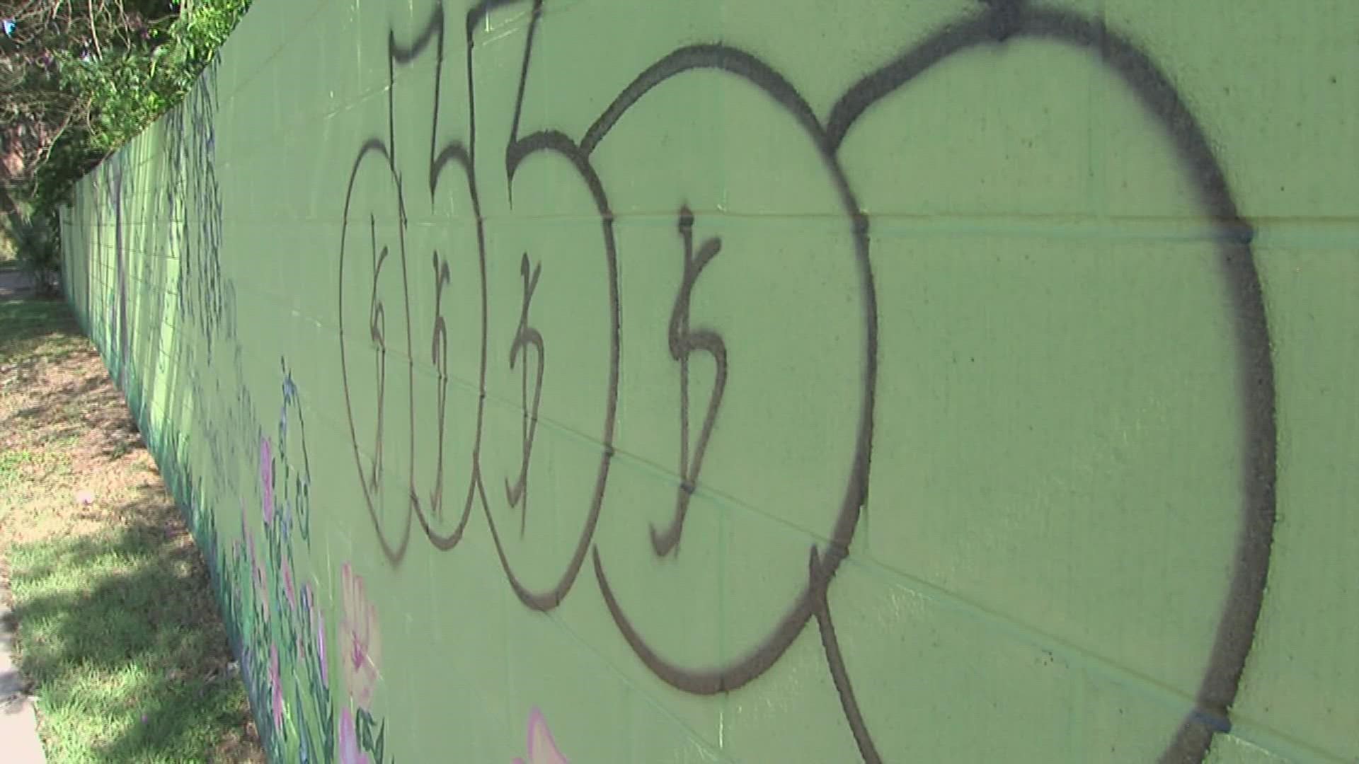 There are no leads on who may have vandalized a popular Calder Ave mural over the past weekend but the artist and homeowners are moving forward to make repairs.