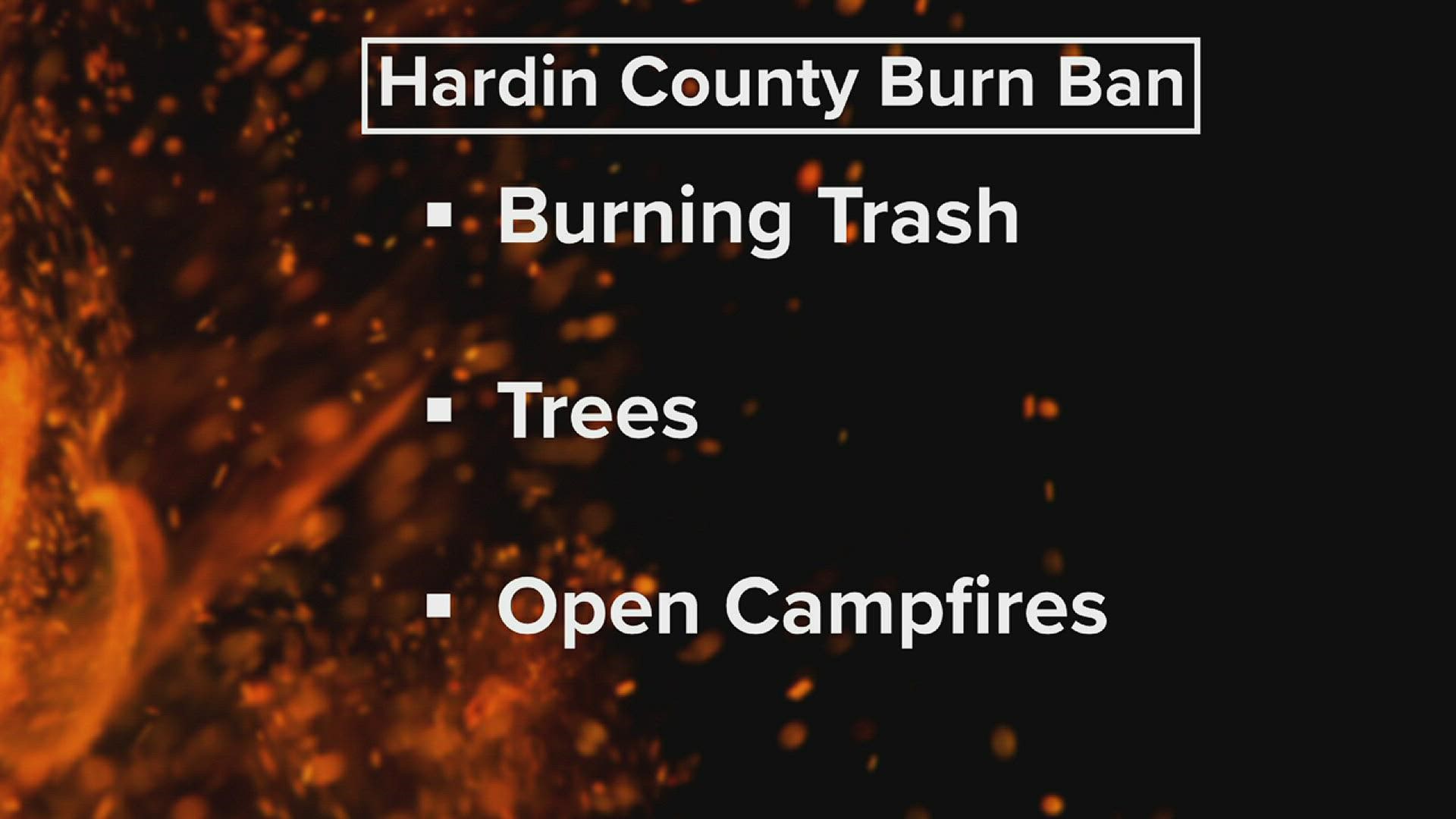 The Hardin County Commissioners Court met in regular session Tuesday and decided to extend the burn ban for 30 days, unless terminated sooner.
