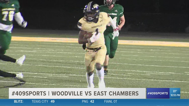 Woodville High School's second half surge leads to a 35 - 27 win over East Chambers
