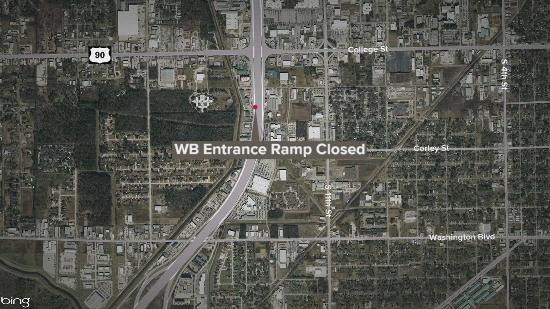 TxDOT says this entrance ramp will be closed for several months.