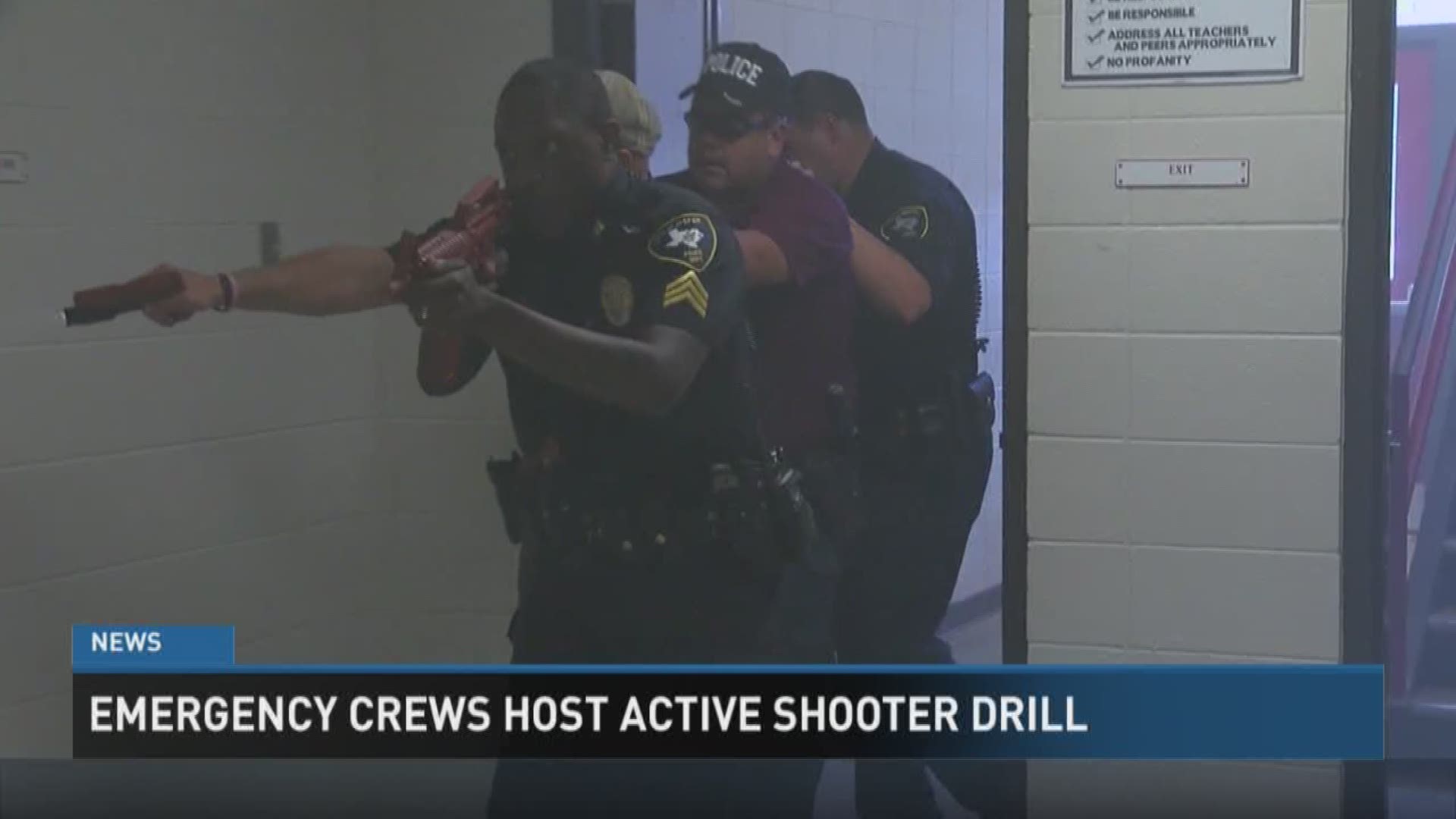 First responders train for active shooter at a school | 12newsnow.com