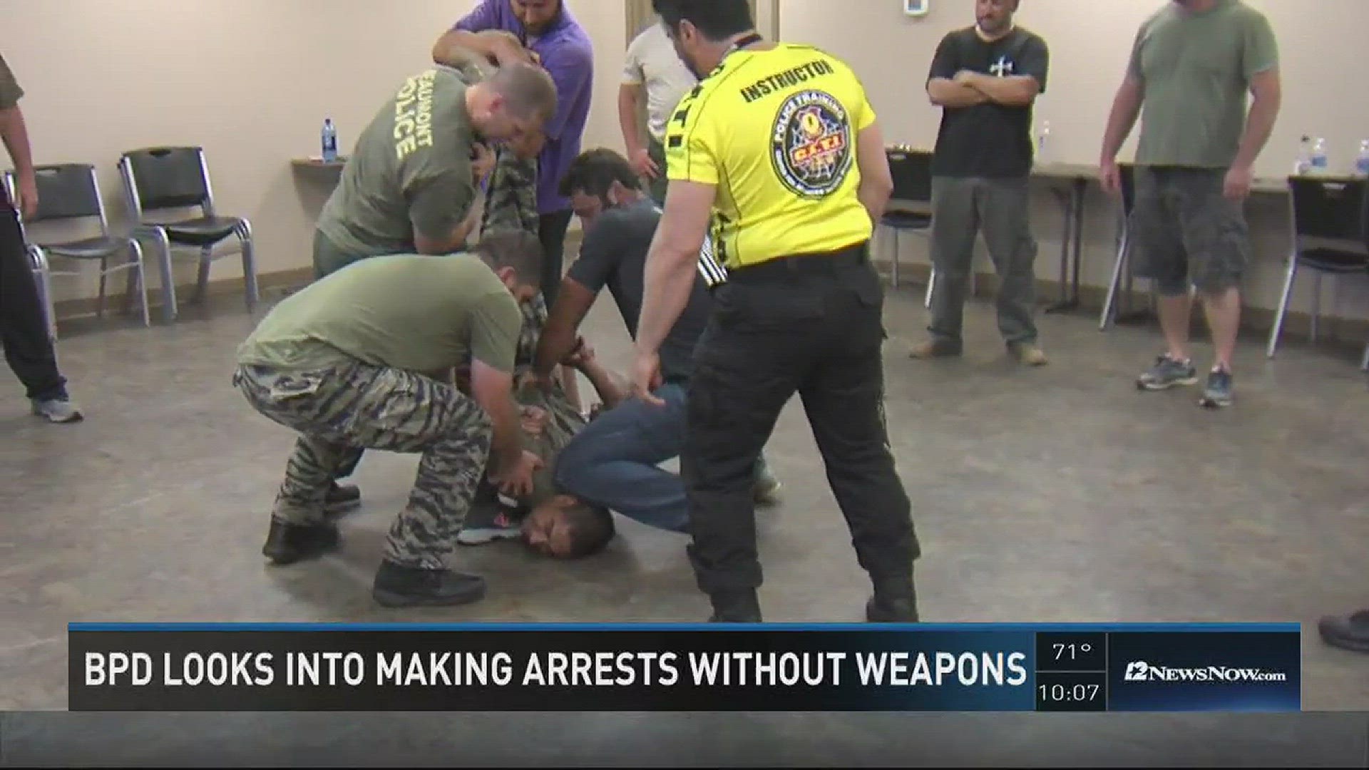 With recent fatal police shootings across the nation, Beaumont Police Officers are learning methods to arrest individuals without the use of a weapon, all with the help of a Brazilian SWAT trainer.