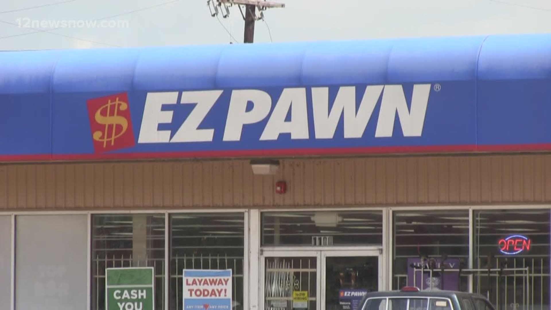 In the last two weeks, police in Beaumont and Orange say suspects from the Houston area have robbed two EZ Pawns.