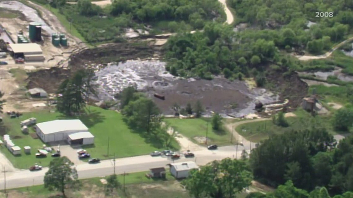 Dormant for over a decade, the Daisetta sinkhole is growing again