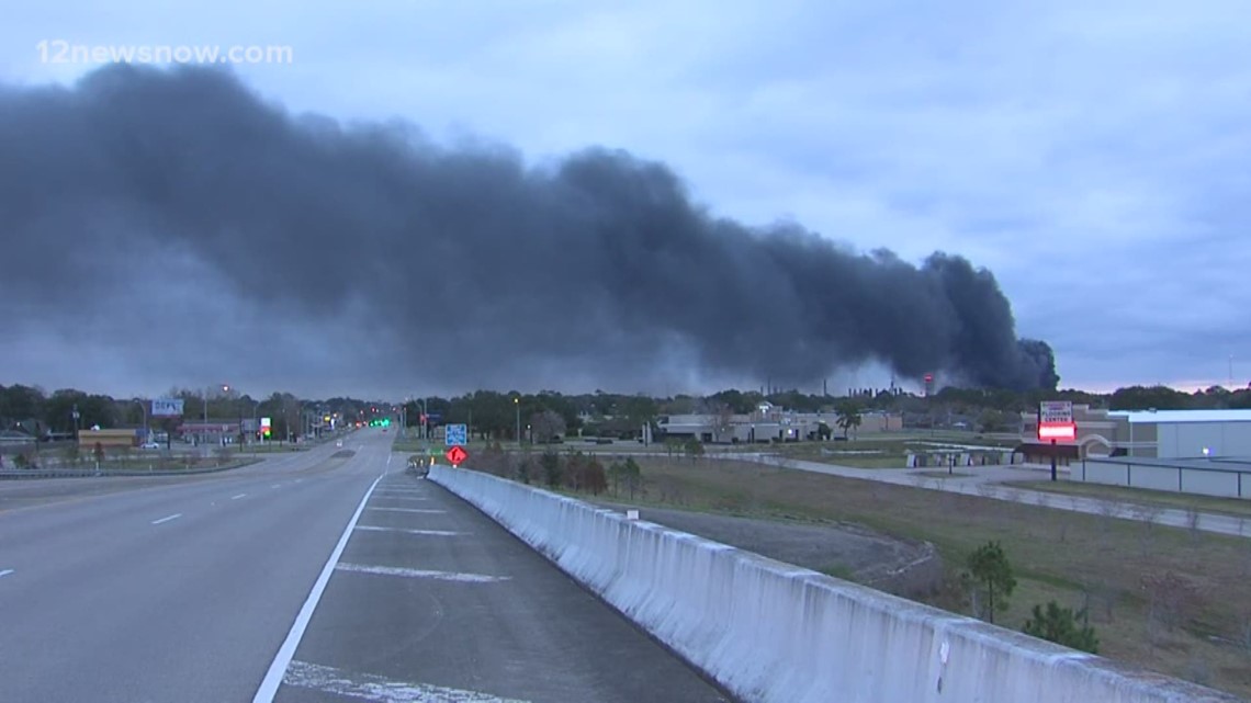 Smoke from TPC plant fire, explosion billows close to ground ...