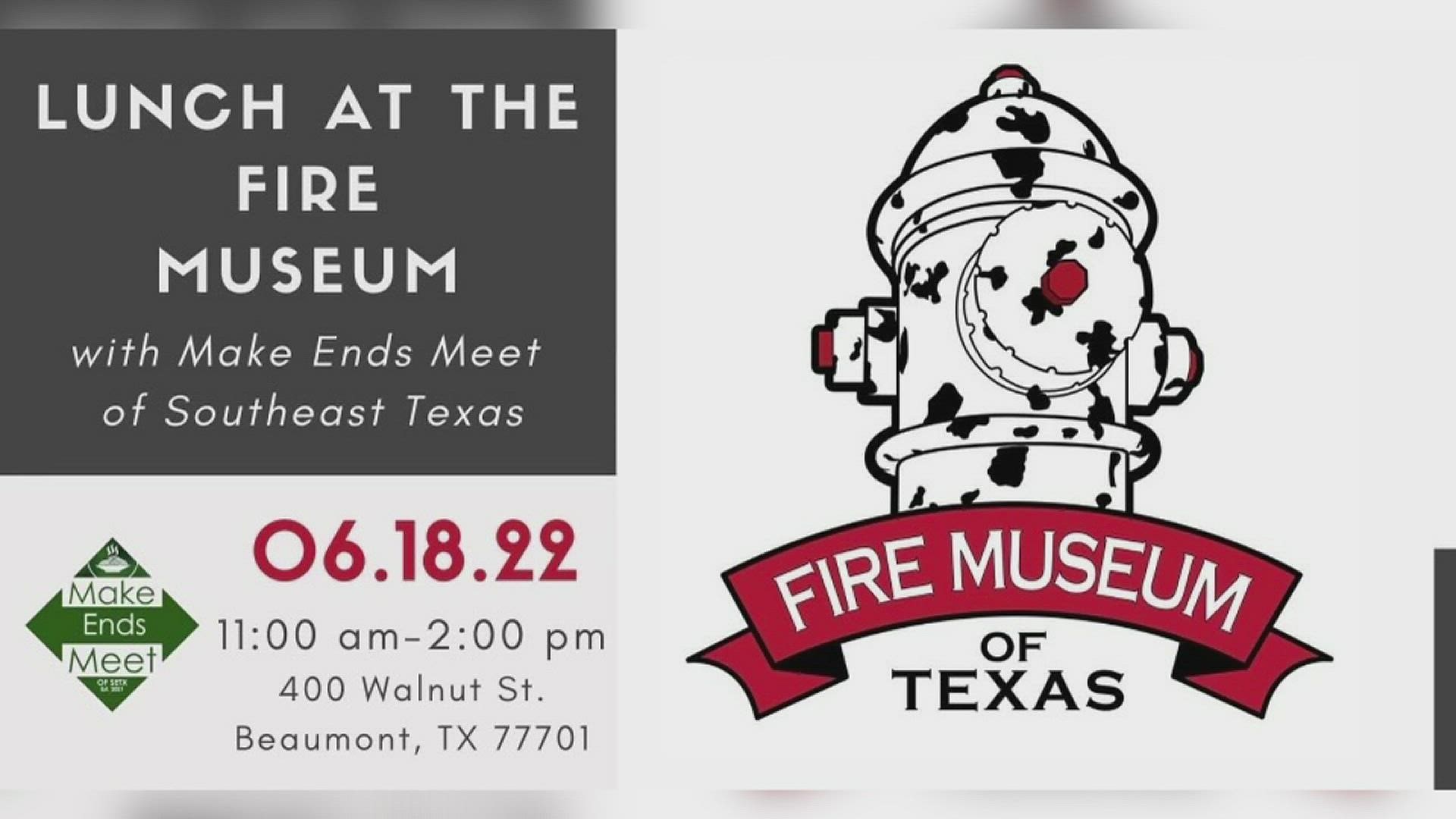 Make Ends Meet is partnering with the Fire Museum Saturday to host lunch at the museum from 11 a.m. to 2 p.m.