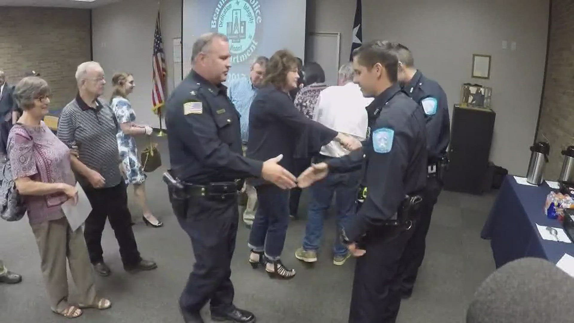 Despite national shortage of recruits Beaumont Police Department swears in four more new officers