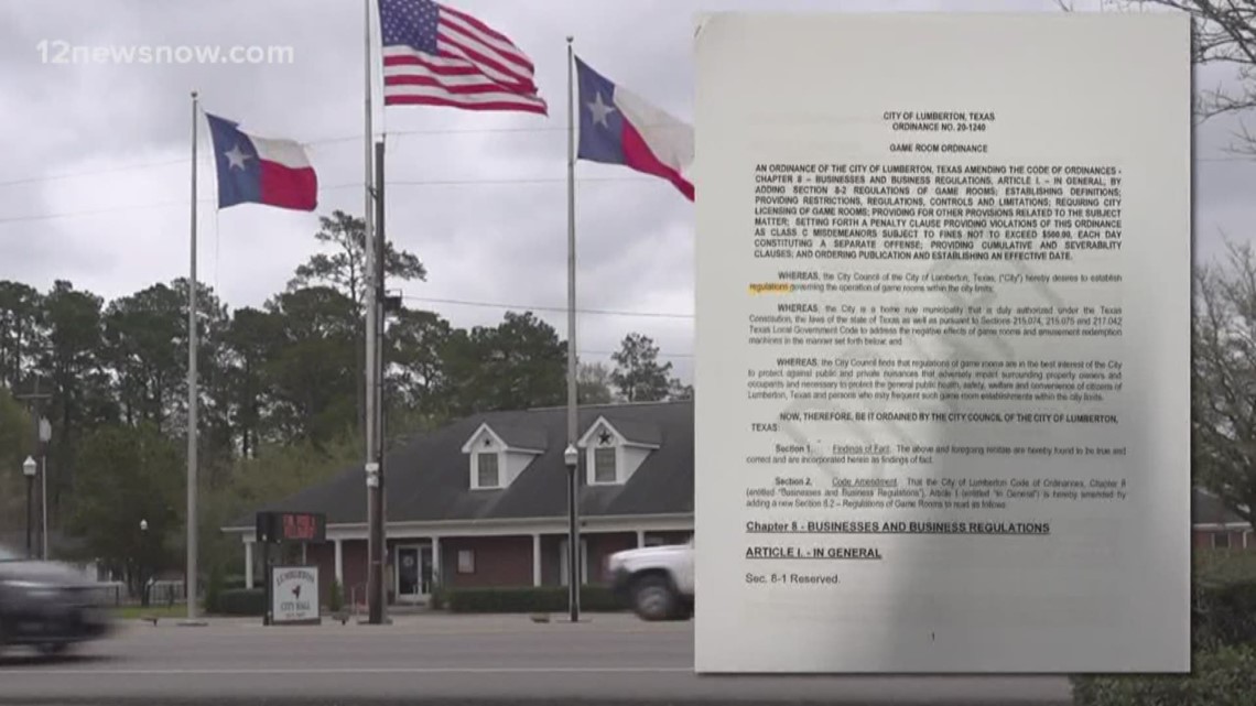Lumberton city officials to approve ordinance that regulates game rooms