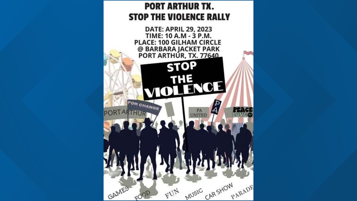 'Stop the Violence' rally in Port Arthur Saturday April 28, 2023 ...