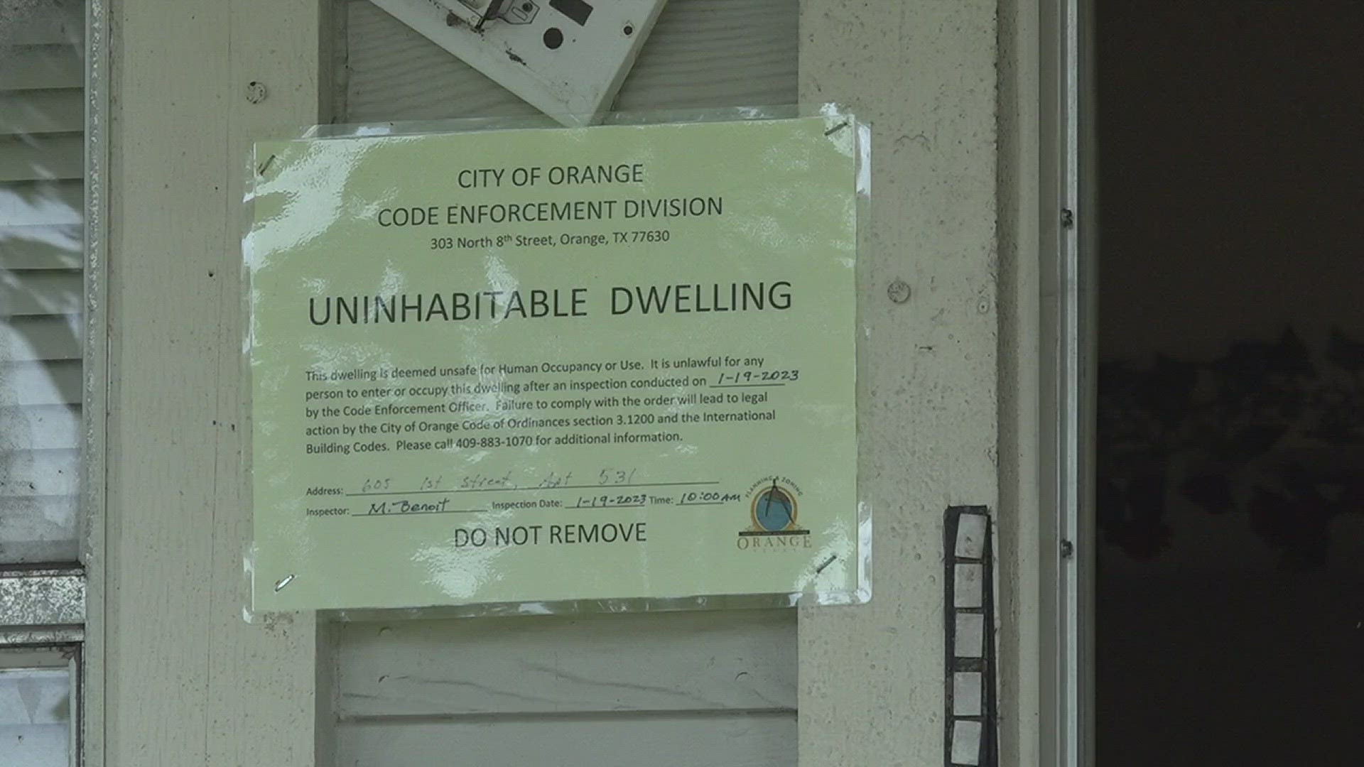 On Tuesday morning, the Orange City Council approved a $145,000 bid from The Lark Group to demolish the nine buildings that aren't up to city code and unlivable.