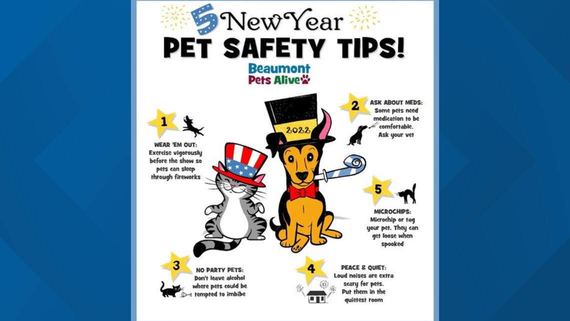 Tips to keep your pets safe during New Year s celebrations