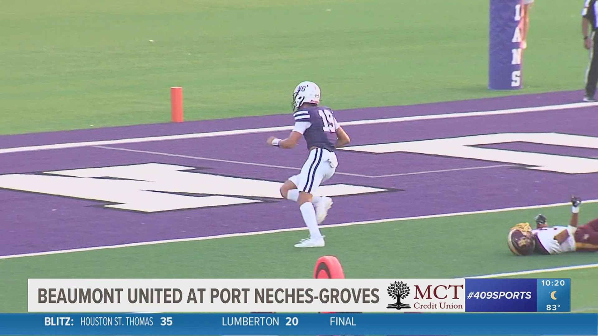 Port Neches Groves High School holds down Beaumont United 45 14