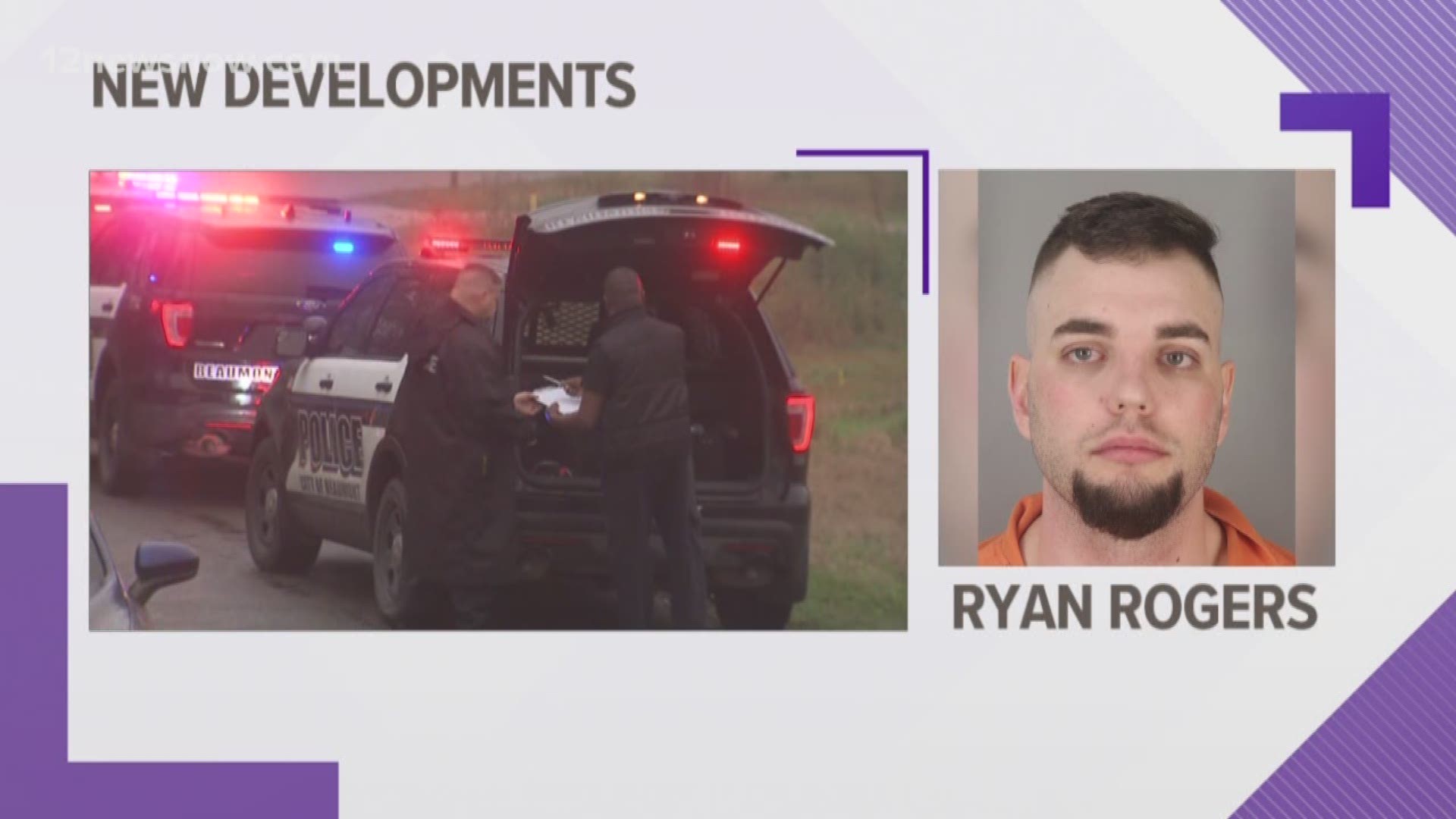 Ryan Rogers is accused of shooting at the ground and then at another vehicle