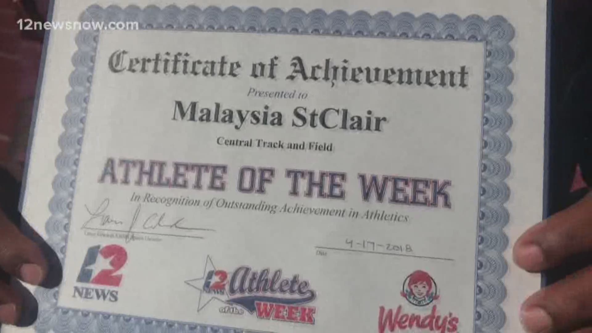 12 Star Athlete of the Week: Malaysia Stclair (Central Jaguars)