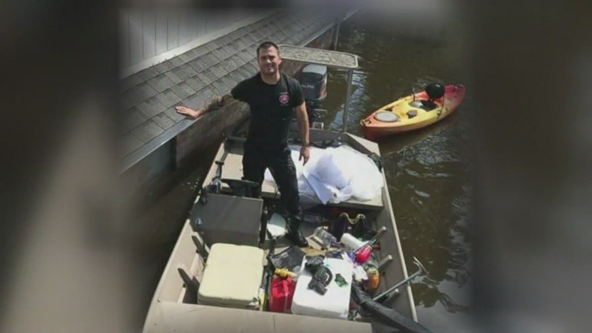 Lumberton firefighter loses home after Harvey, rescues fianc�s wedding dress from flooding waters