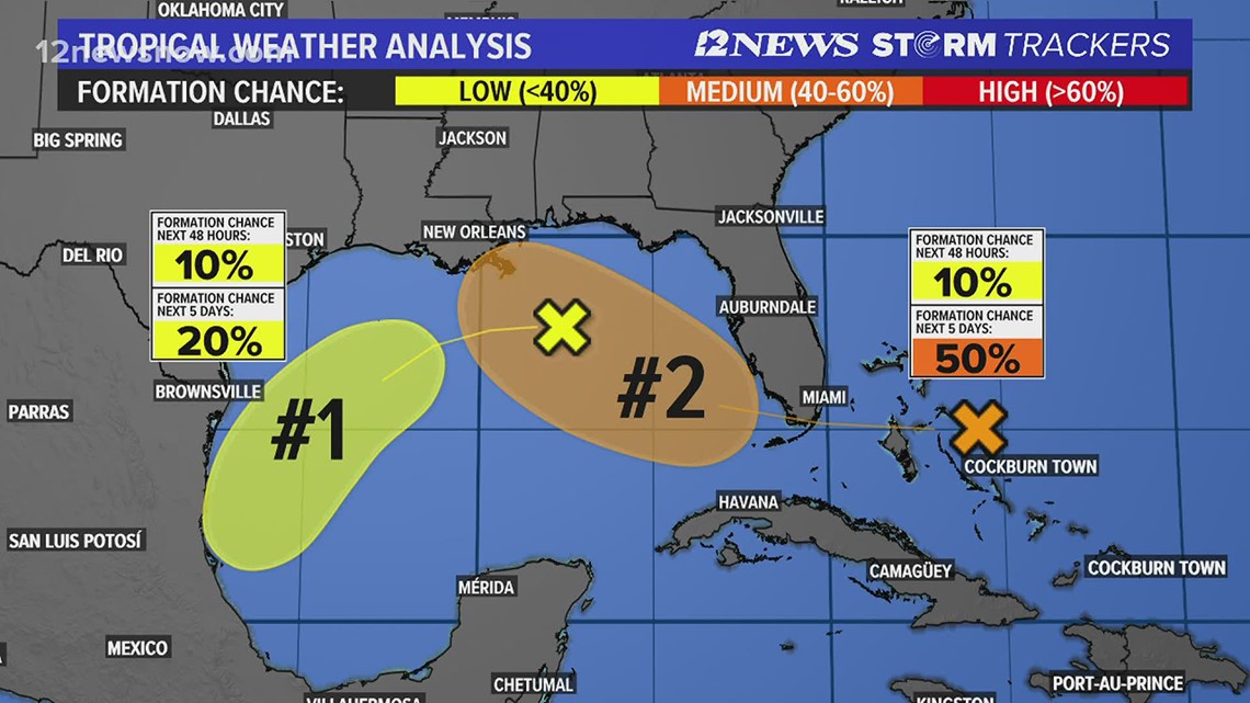 Four areas to watch in the tropics | 12newsnow.com