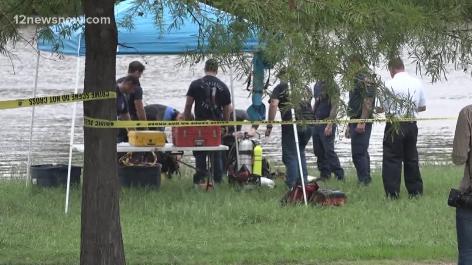 The search continues after officials say the man jumped in the water and never resurfaced.
