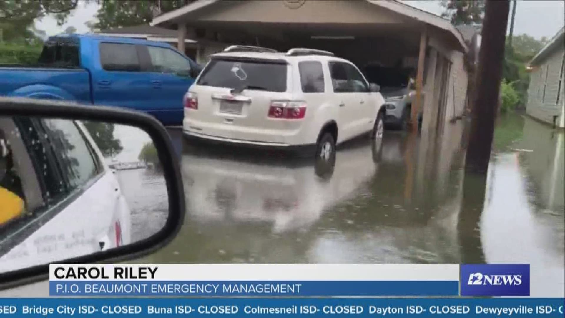 Carol Riley, a spokesperson for City of Beaumont Emergency Management, gives an update on Imelda recovery and relief efforts on Sept. 20, 2019.
