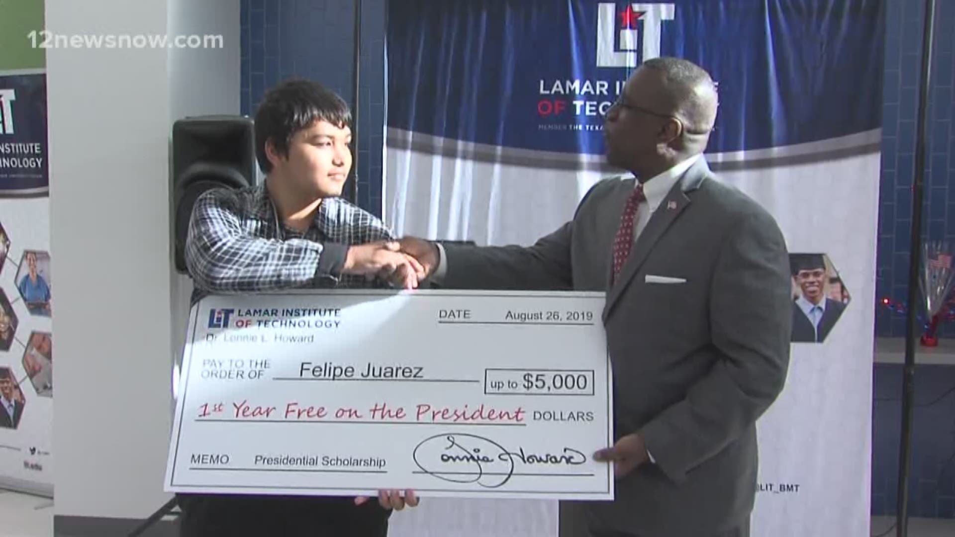 LiT grants presidential scholarship to Beaumont United high school graduate first generation college student