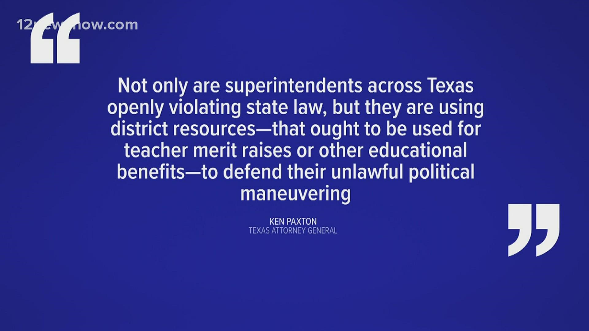 Paxton isn't the only Republican to file a lawsuit in the state.