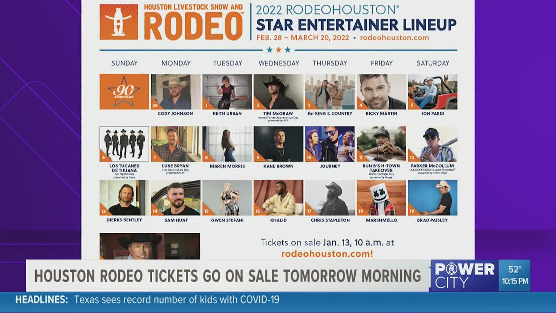The Rodeo starts Feb. 28, 2022.