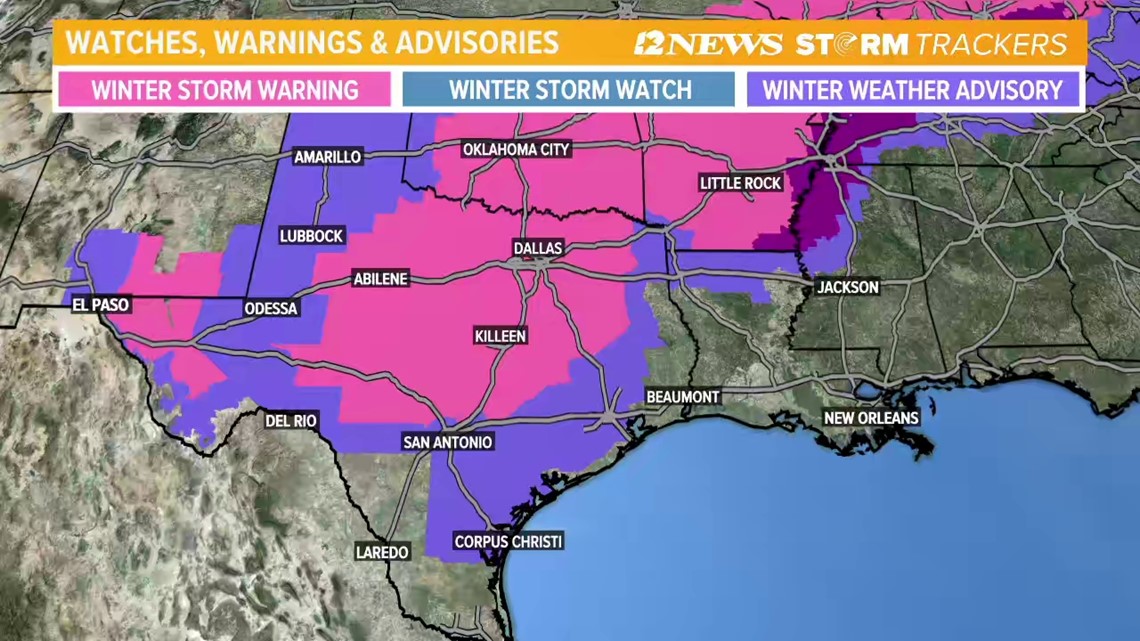 Potential winter storm impact across Southeast Texas 12newsnow