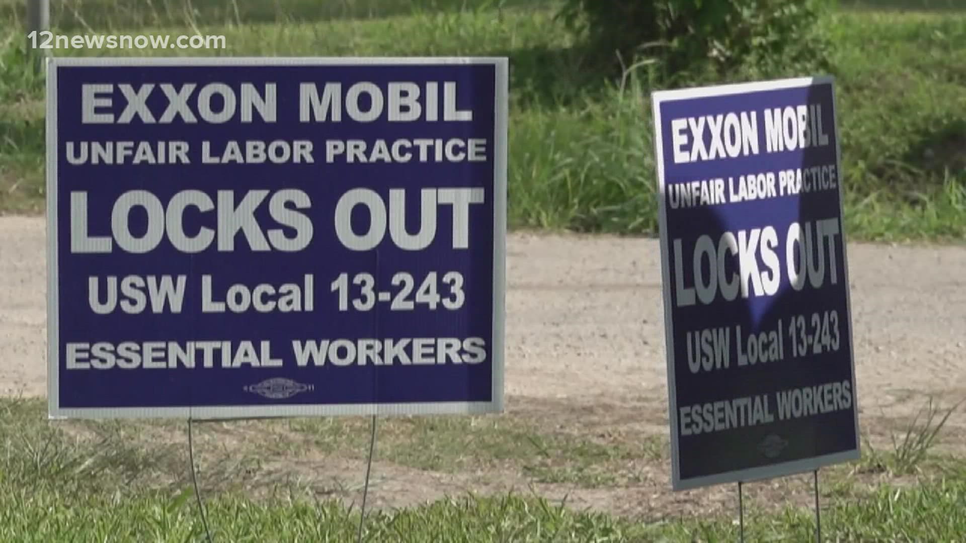 The National Labor Relations Board is investigating allegations of unfair labor practices charges against ExxonMobil and the union.