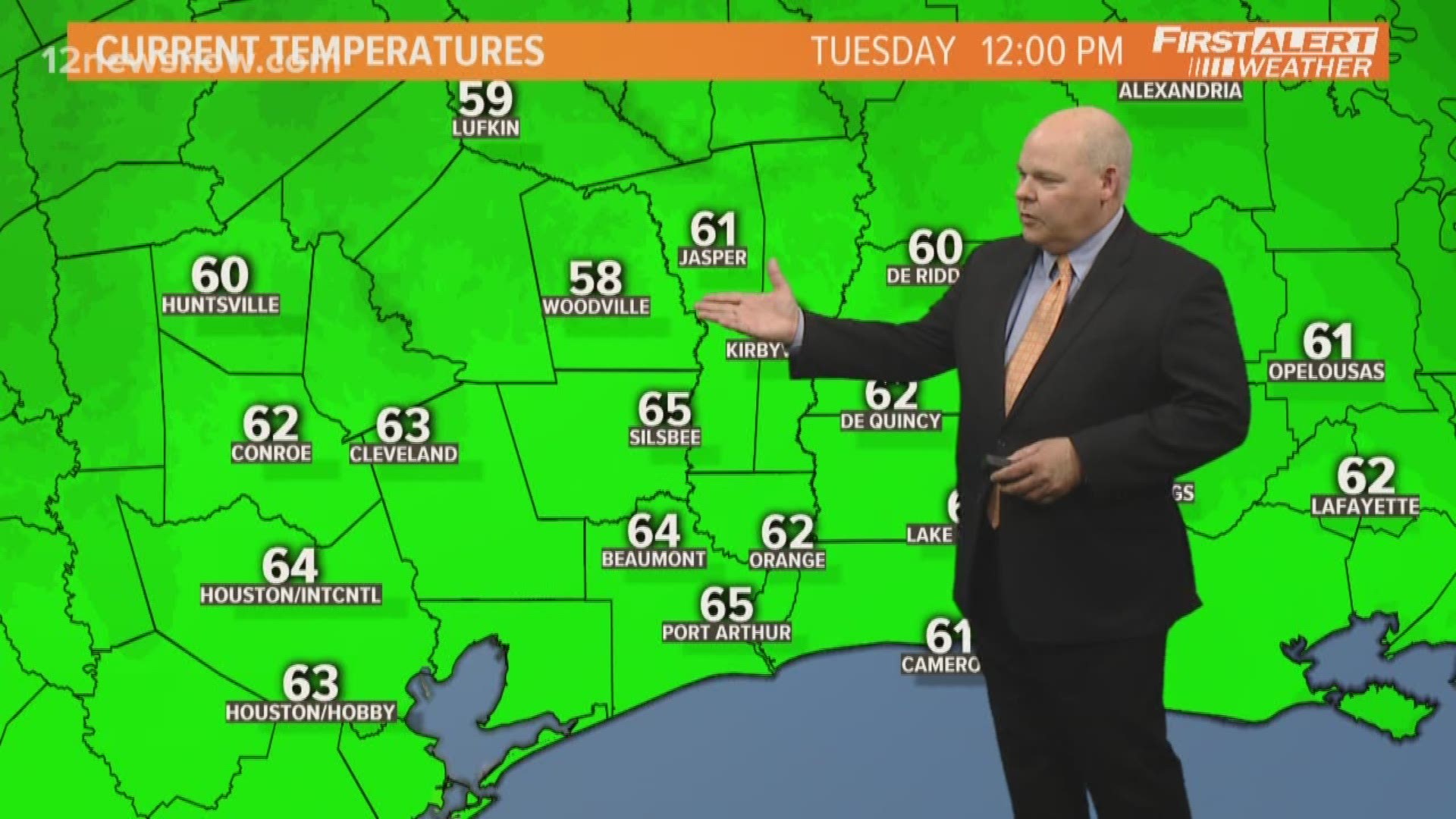 12News Meteorologist Jeff Gerber gives you the forecast for Tuesday, March 20. 