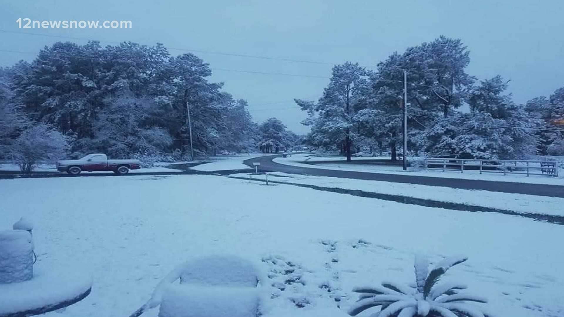 Nearly 4 inches of snow fell across parts of Southeast Texas three years ago