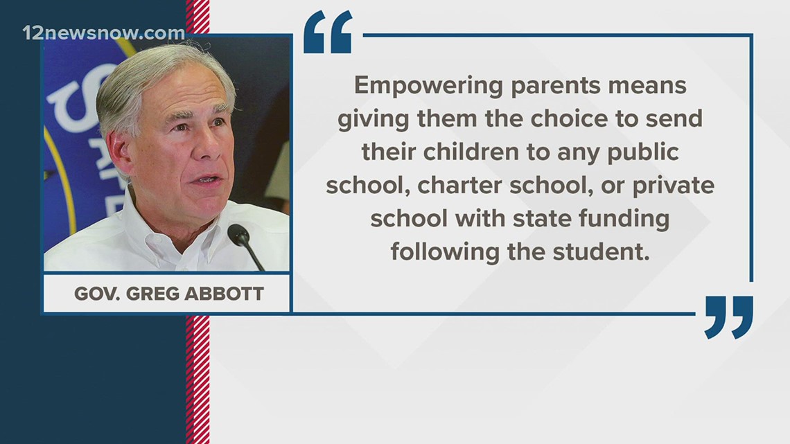 Gov. Abbott announces support for school vouchers, helping Texas children attend private schools