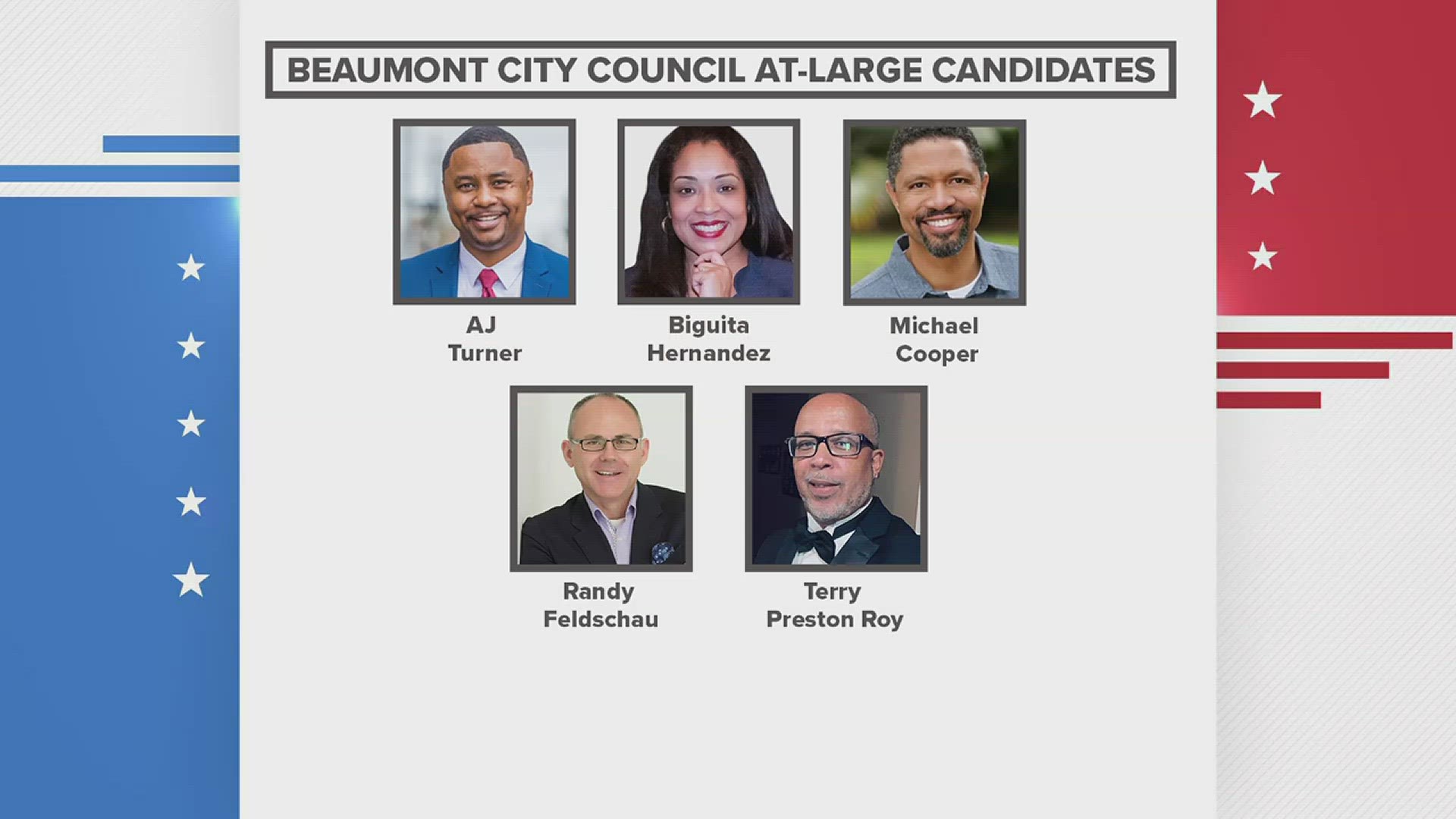 Beaumont City Council At Large candidates making last push at the polls ahead of election night