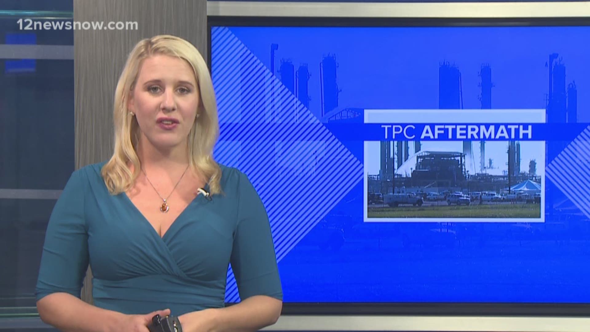 Officials say the goal is to stabilize all chemicals at the plant and move them. Monday, TPC said workers started using DEHA to stabilize chemicals in 11 tanks.
