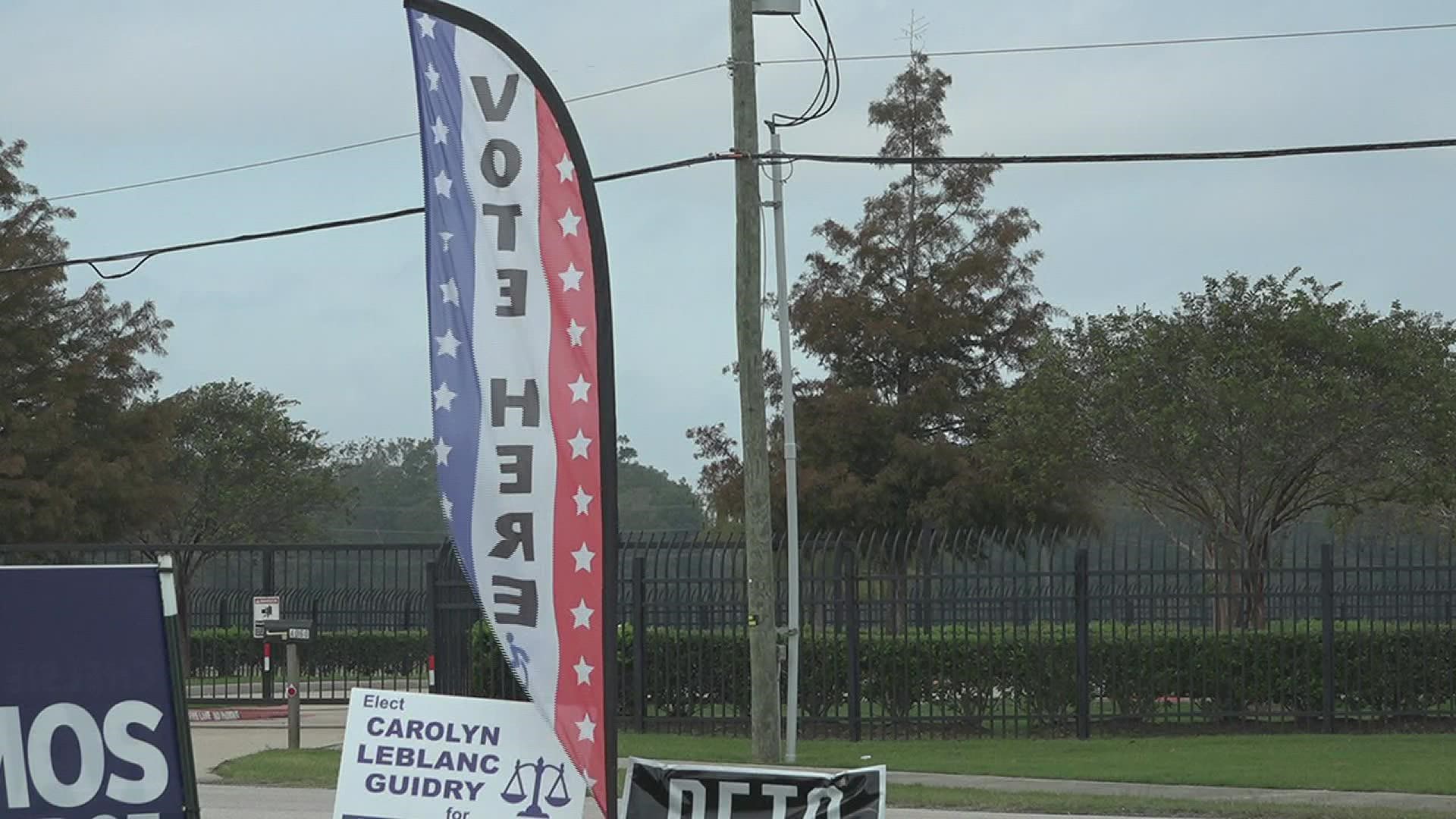 Susan Henderson-Rawls has been a poll worker for 62 years and Marylyn Chaison has been one for 15 years.