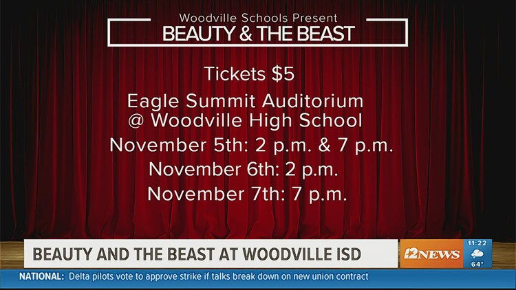 Woodville ISD students excited to perform Beauty and the Beast this weekend