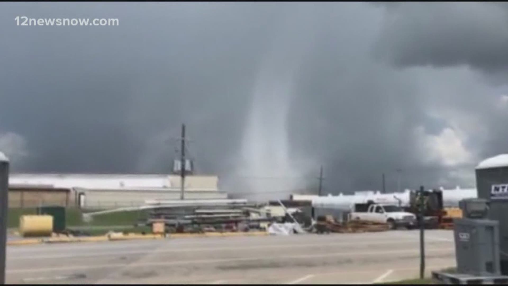 Landspout spotted in Port Arthur