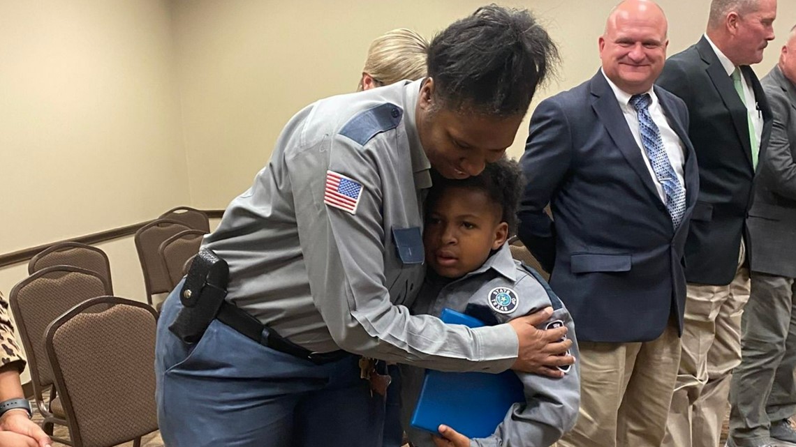 Devarjaye Daniel sworn in as TDCJ correctional officer | 12newsnow.com