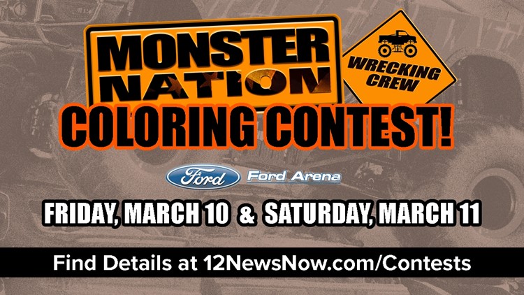 Enter the Monster Nation Wrecking Crew coloring contest for a chance at 4 front row seats, pit passes
