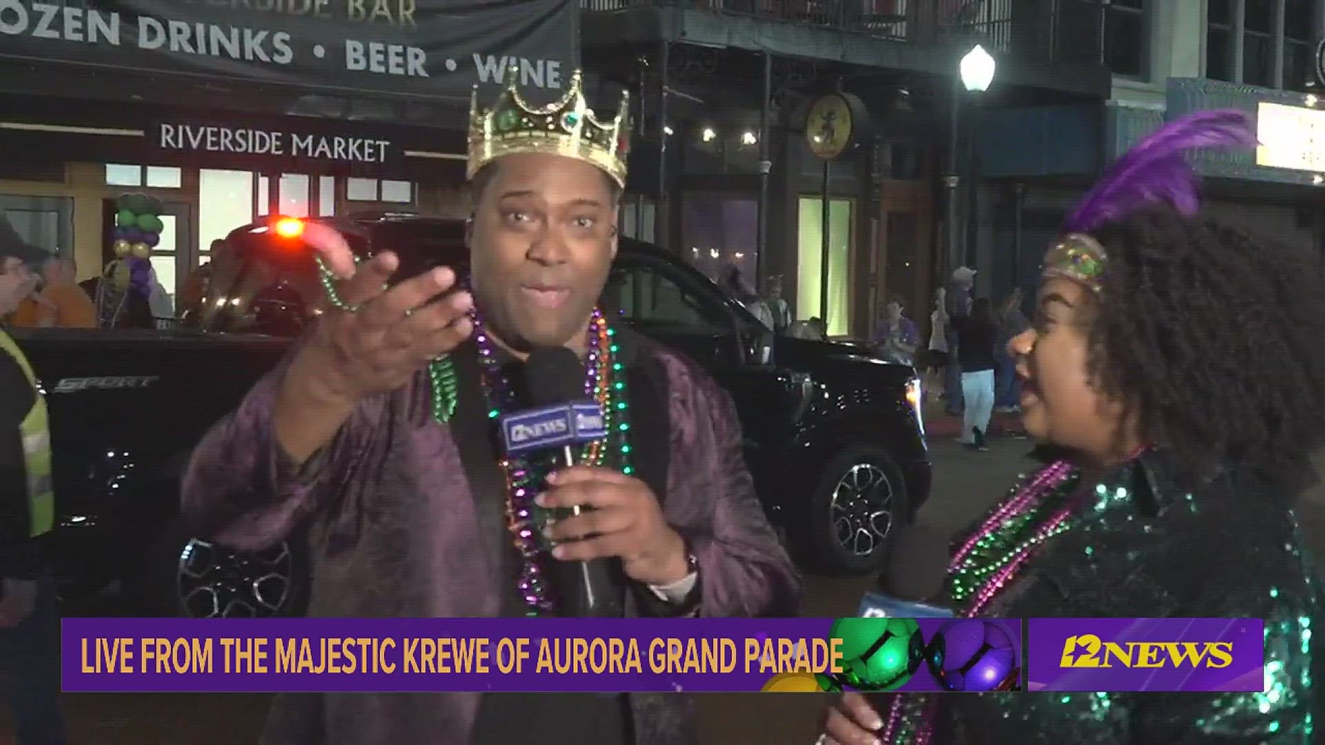 12News & Donalson Auto Group present the 2024 TotalEnergies Krewe of Aurora Grand Parade.