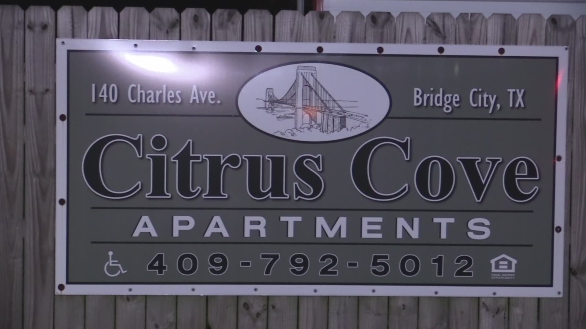 Officers responded to the Citrus Cove apartment complex located in Bridge City around 8:50 p.m. Wednesday.