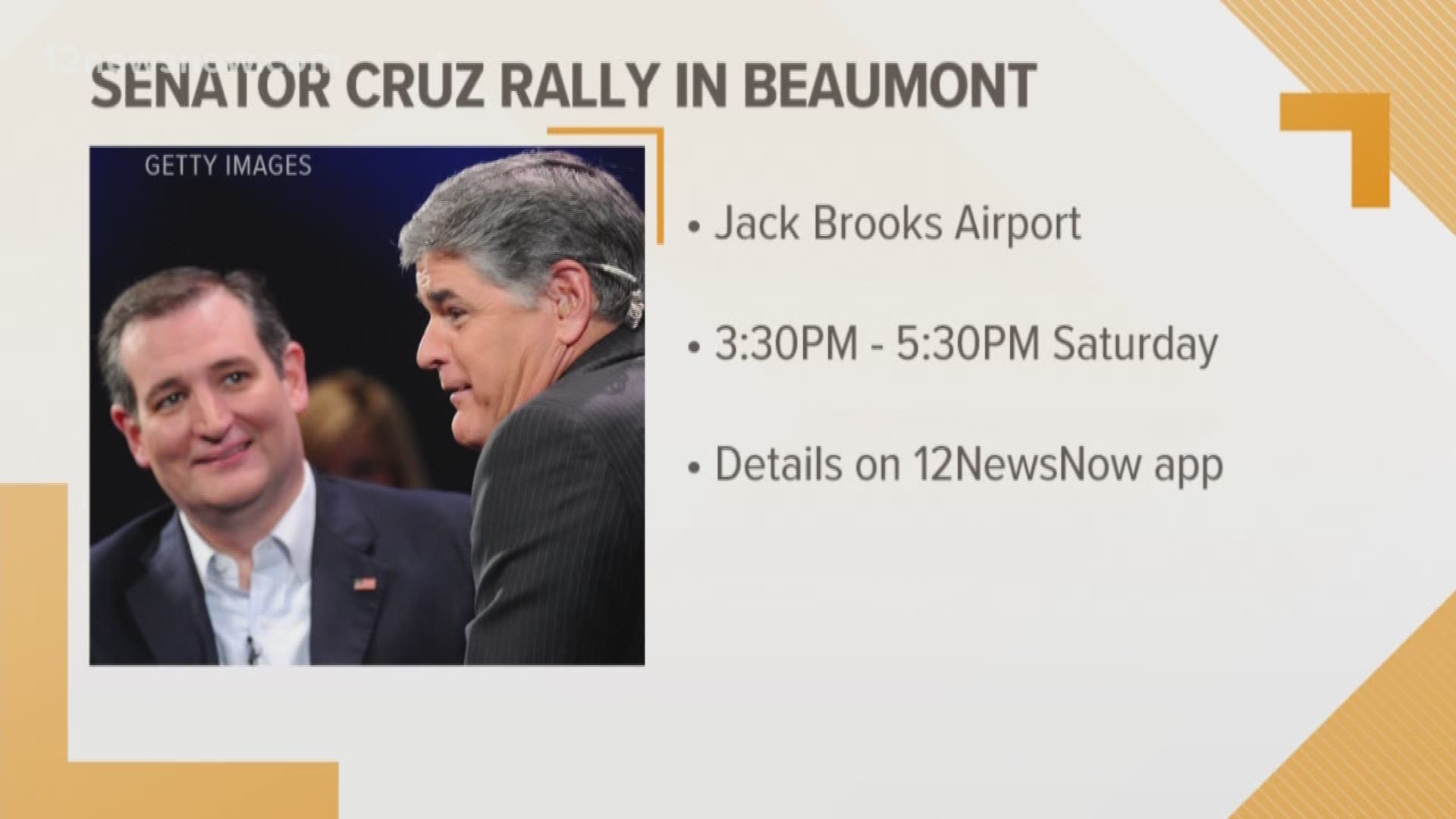 Senator Cruz holds rally this Saturday in Beaumont