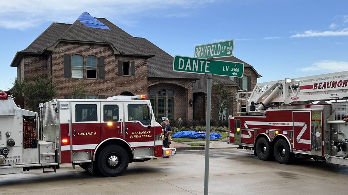 Lightning strike may have caused attic fire at Beaumont home