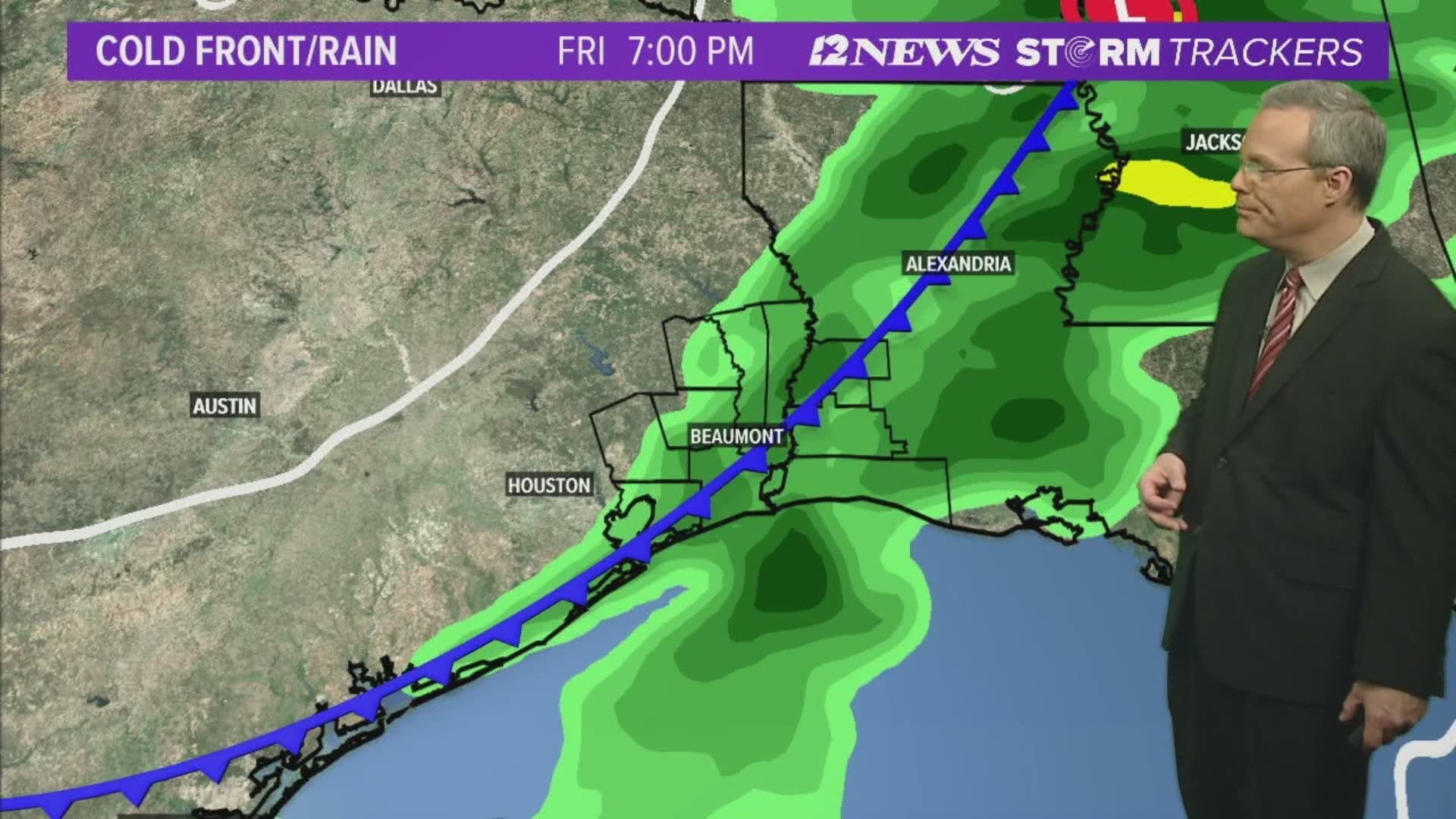 Wet weather returns to the area Friday Afternoon/Evening followed by a cooler, dry weekend.