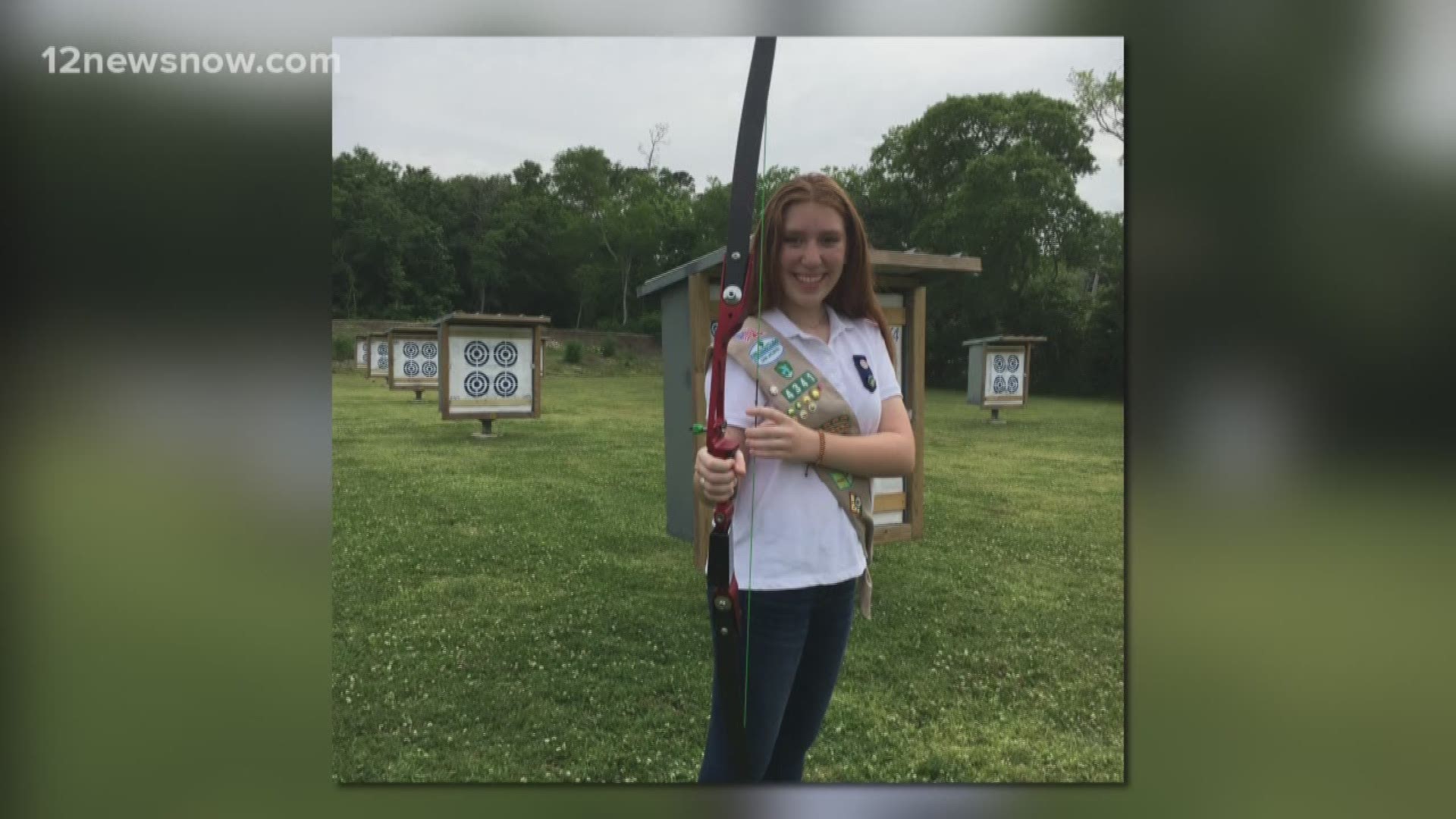 Girl scout uses gold award to bring archery to Southeast Texas