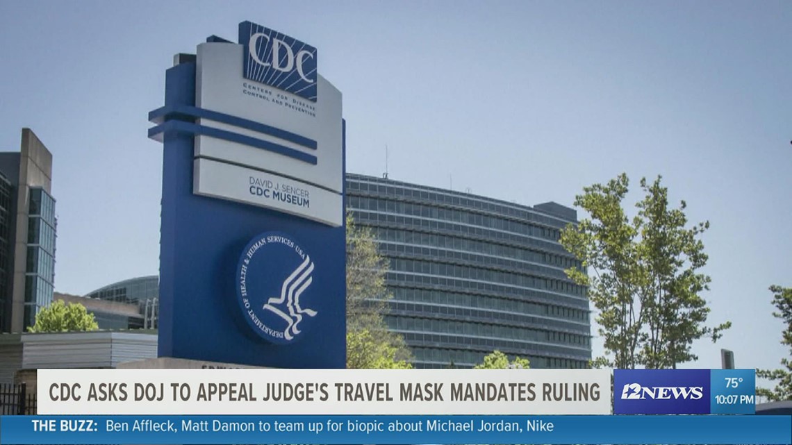 CDC asks Department of Justice to appeal new travel mask mandate ruling