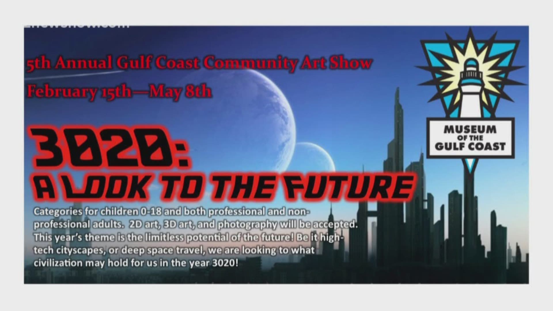 This is the 5th annual Gulf Coast Community Art Show. The free event starts this weekend.